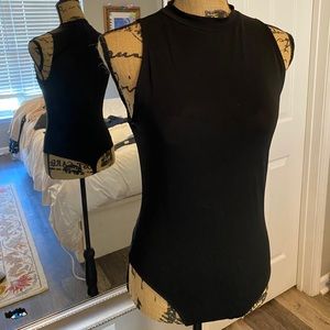Babaton black high neck bodysuit — barely worn